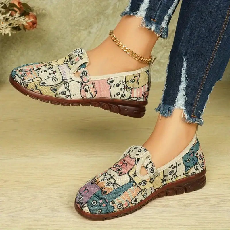 Elegant Women's New Spring and Summer Canvas Shoes with Soft Soles, Casual Women's Shoes, Versatile Fisherman Leisure Shoes