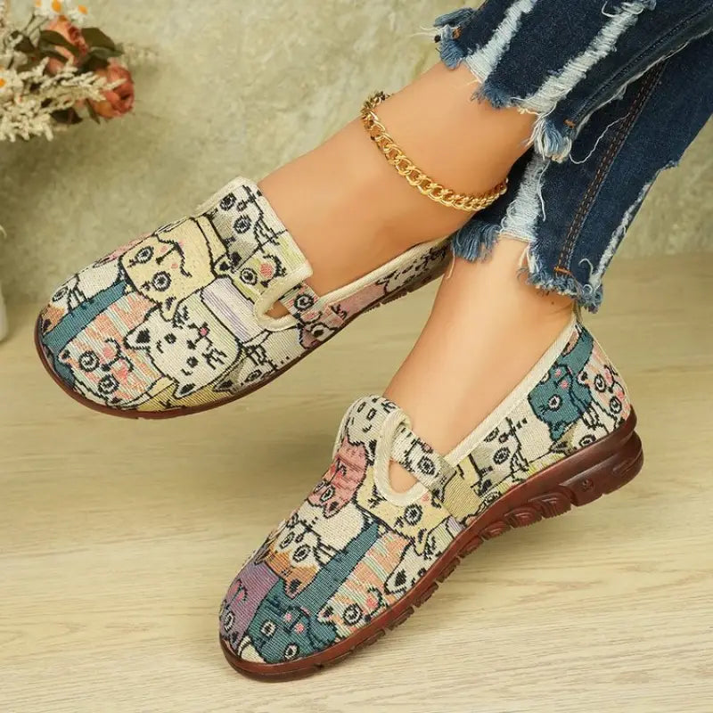 Elegant Women's New Spring and Summer Canvas Shoes with Soft Soles, Casual Women's Shoes, Versatile Fisherman Leisure Shoes